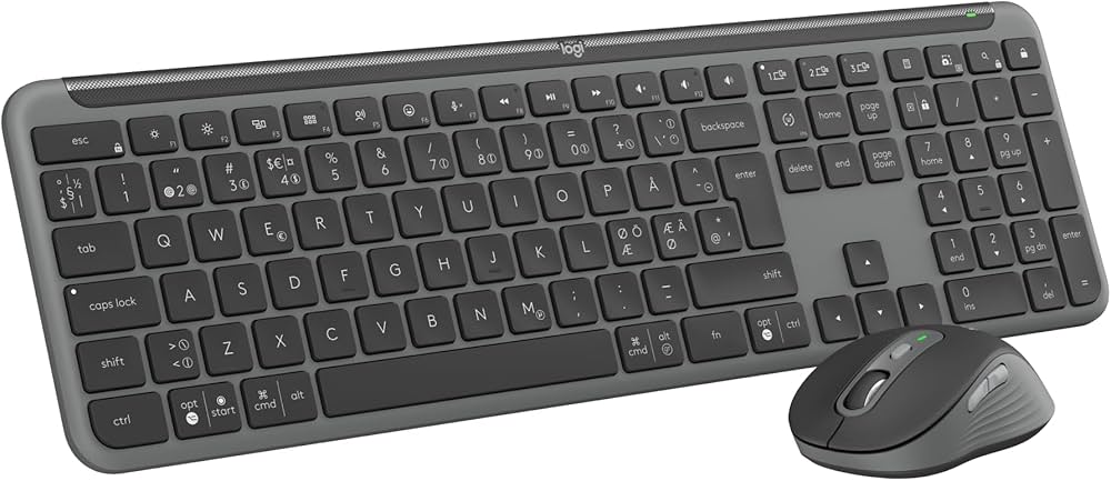 Беспроводная Клавиатура и мышка Logitech Signature Slim MK950, Graphite photo 2