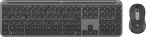 Tastatura si Mouse Wireless Logitech Signature Slim MK950, Graphite