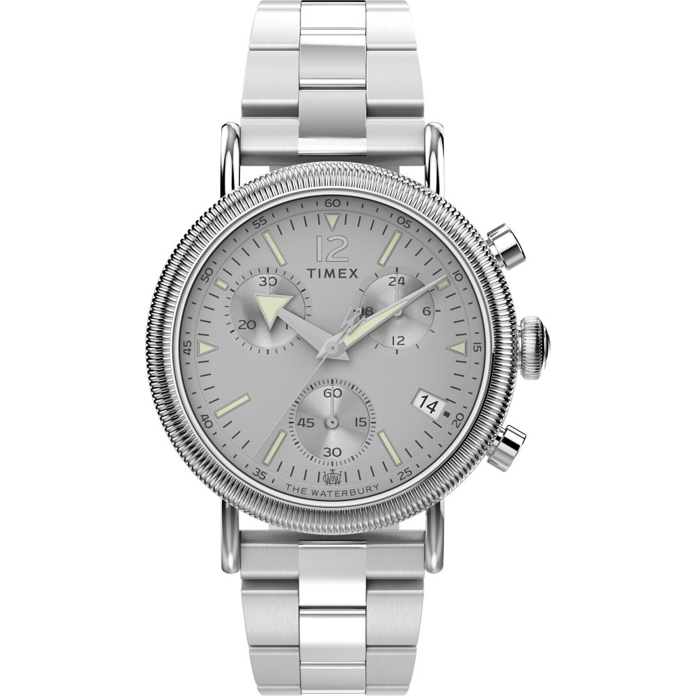 Waterbury Standard Coin Edge Chronograph 40mm Leather Strap Watch TW2W20900 photo 1