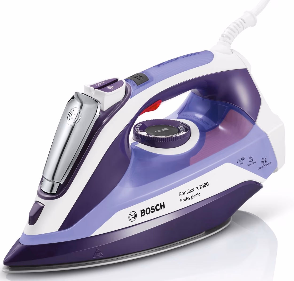 Fier de calcat Bosch TDI903231H, 3200 W, 180 g/min si mai mult, 400 ml, Alte culori 