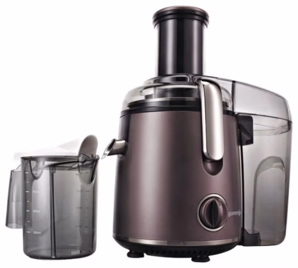 Соковыжималка центробежная Gorenje JCB800A, 1 л, 800 Вт, 2 скоростей, Коричневый с серым