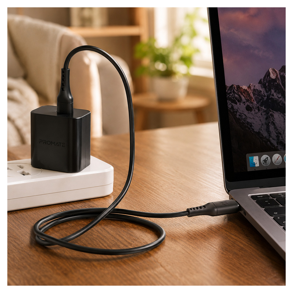 Кабель USB Type-C - USB Type-C Promate PowerLink-CC120 1.2 /1.2м /Черный photo 7