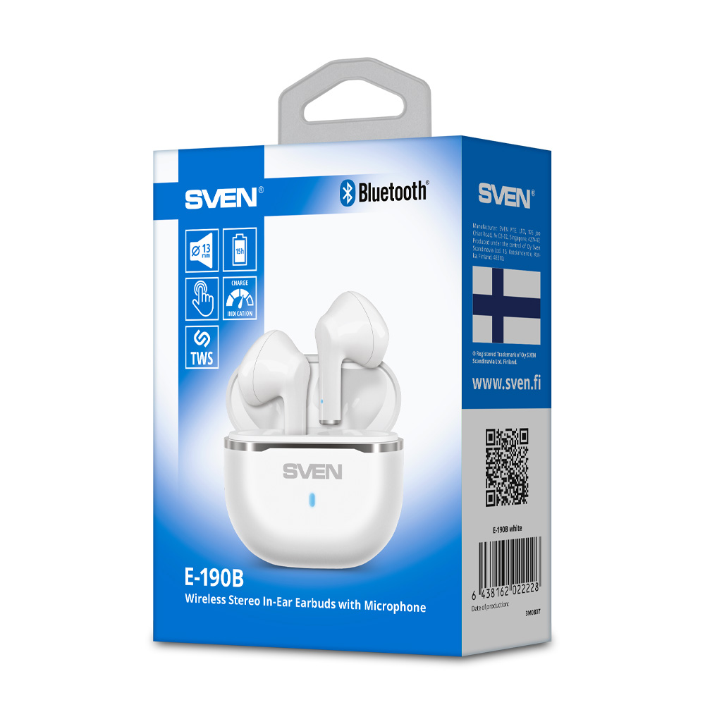 Casti Sven E190B White photo 6