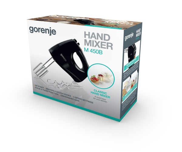 Mixer Fara cana Gorenje M450B / 5 viteze / Negru photo 4