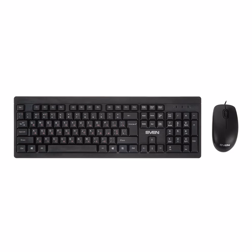 Tastatura + mouse cu fir Sven KB-S320C