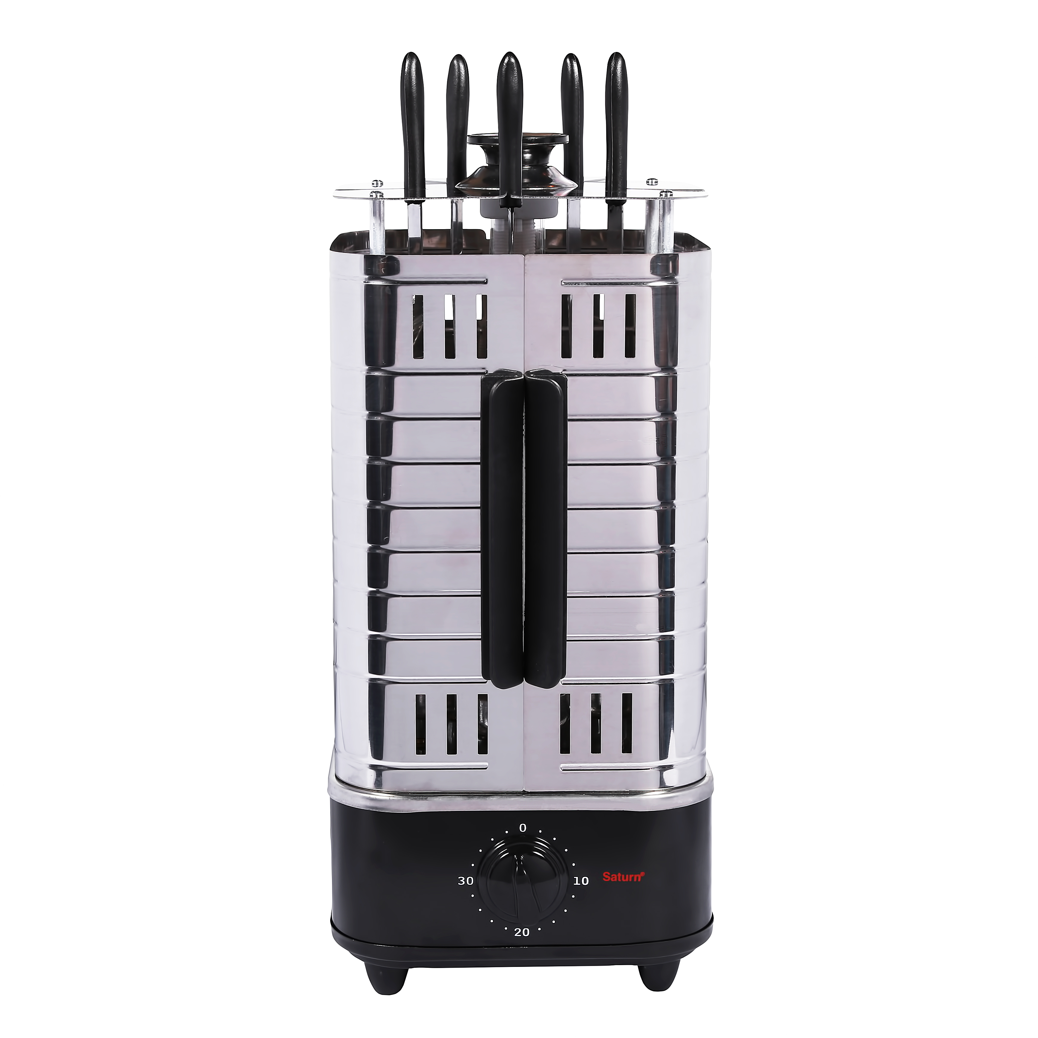 Шашлычница Saturn STFP8560C, 1000 Вт, нержавеющая сталь/черный photo 2