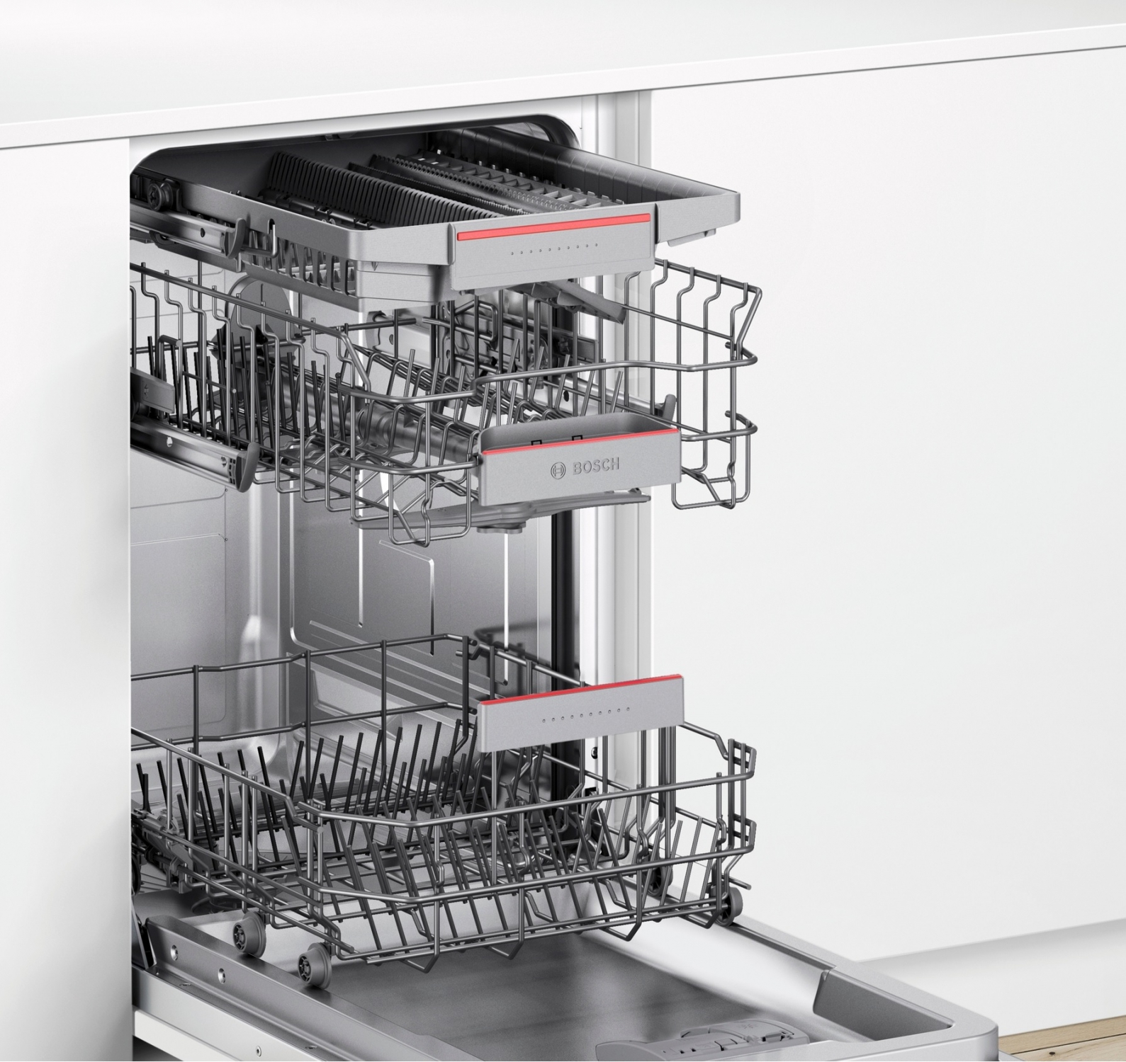 Посудомоечная машина встраиваемая Bosch SPV46MX00E Белый /10 Комплектов /Узкая photo 3
