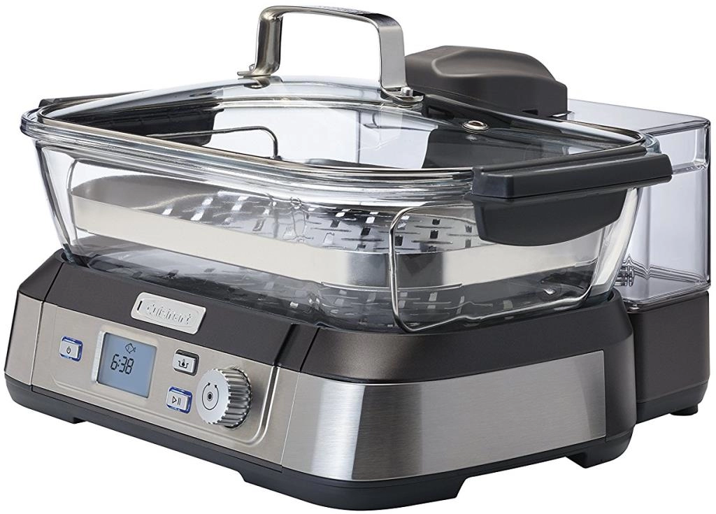 Aparat de fiert cu aburi Cuisinart STM1000E, 1.4 l, 1800 W, Inox