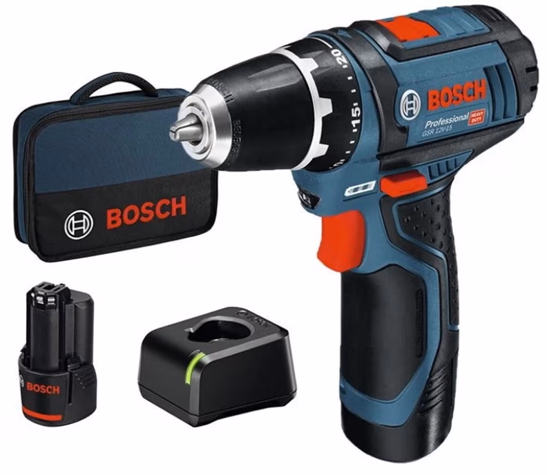 Аккумуляторная отвертка Bosch GSR 12V-15 2x2,0aH GAL 12v-20, 060186810F