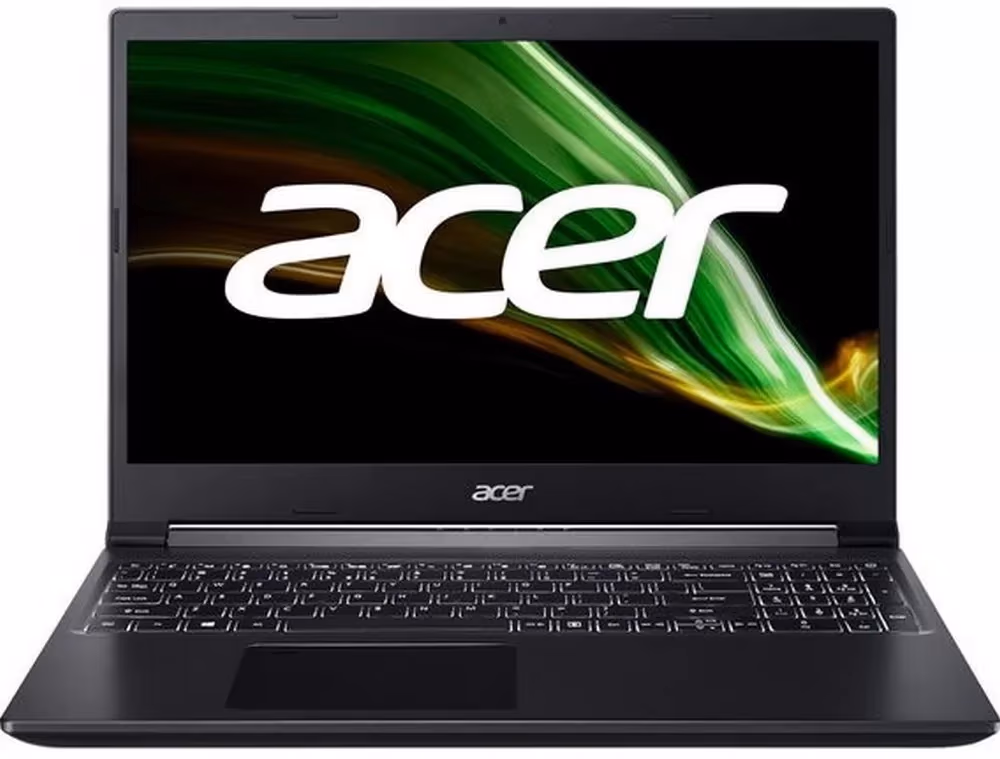 Ноутбук Acer Aspire 7, NHQE5EX00F, Ryzen 7, 16 ГБ ГБ, FreeDOS, Черный 