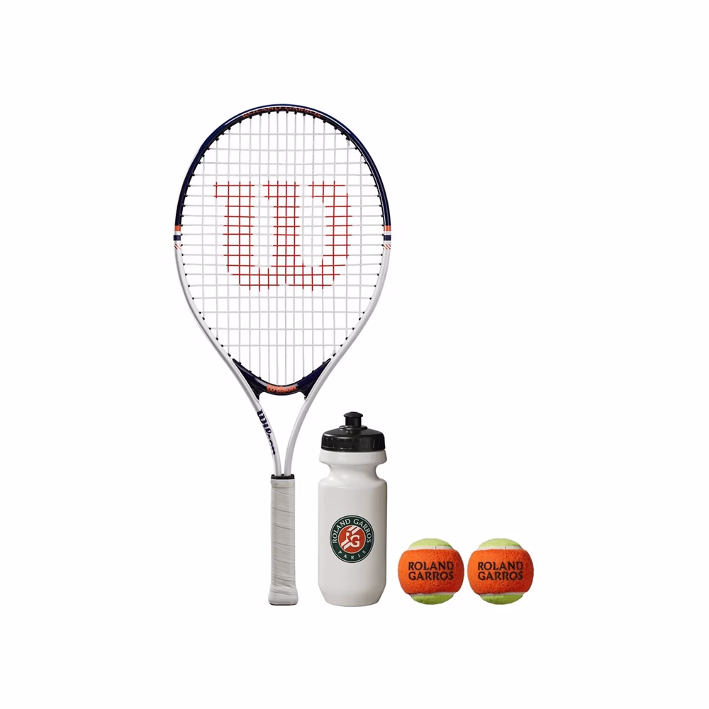 Set paleta + 2 mingi + sticla p/u tenis Wilson ROLAND GARROS ELITE KIT 25