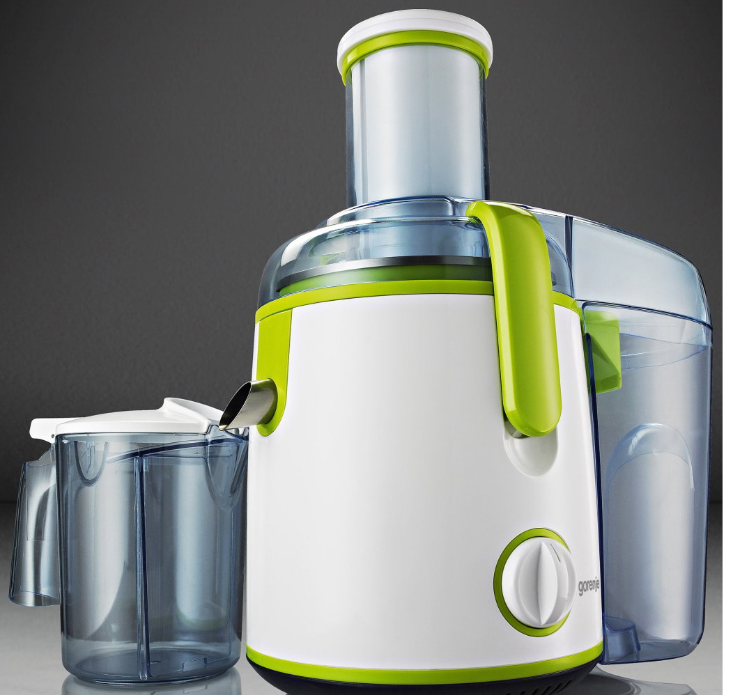 Соковыжималка центробежная Gorenje JC800G, 1 л, 800 Вт, 2 скоростей, Белый photo 3