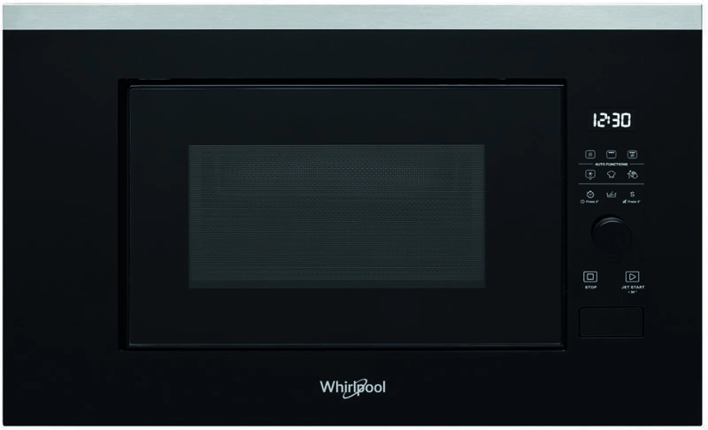Встраиваемая микроволновая печь Whirlpool WMF200G, 20 л, 800 Вт, 1000 Вт, Черный