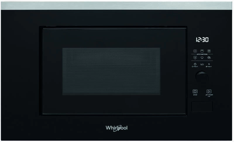 Встраиваемая микроволновая печь Whirlpool WMF200G, 20 л, 800 Вт, 1000 Вт, Черный