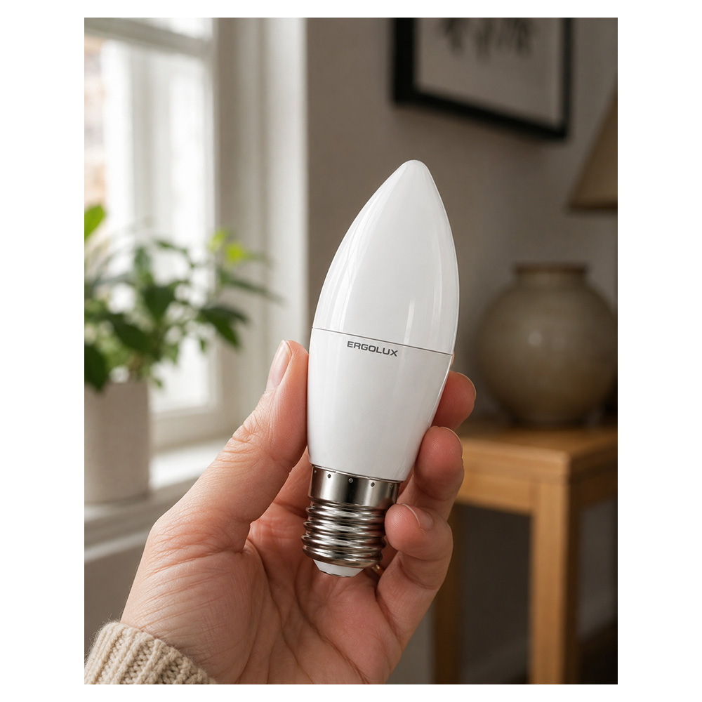Bec LED Ergolux LED-C35-11W-E27-3K photo 7