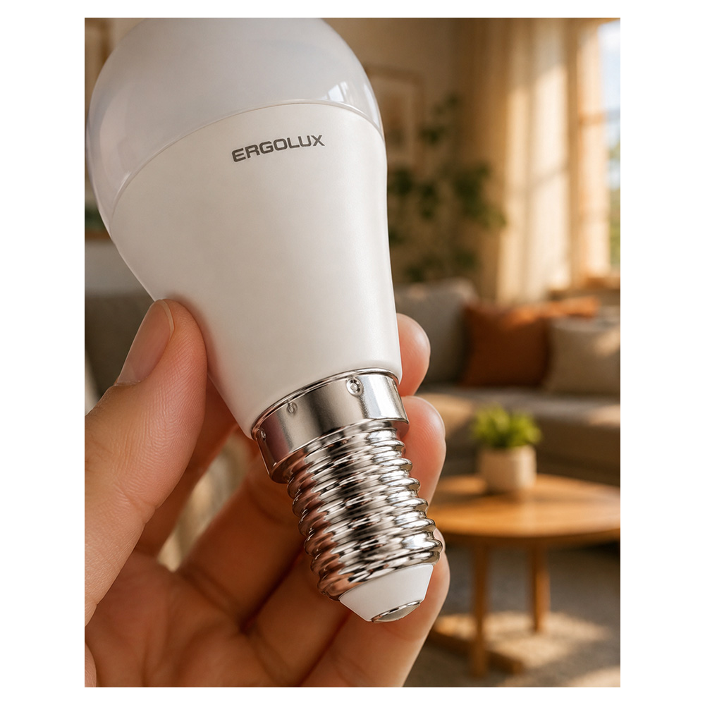 Bec LED Ergolux LED-G45-11W-E14-3K photo 7