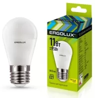 Bec LED Ergolux LED-G45-11W-E27-3K