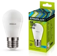 Bec LED Ergolux LED-G45-11W-E27-4K