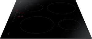 Встраиваемая индукционная панель Samsung NZ64H37070K, 4 конфорок, Черный