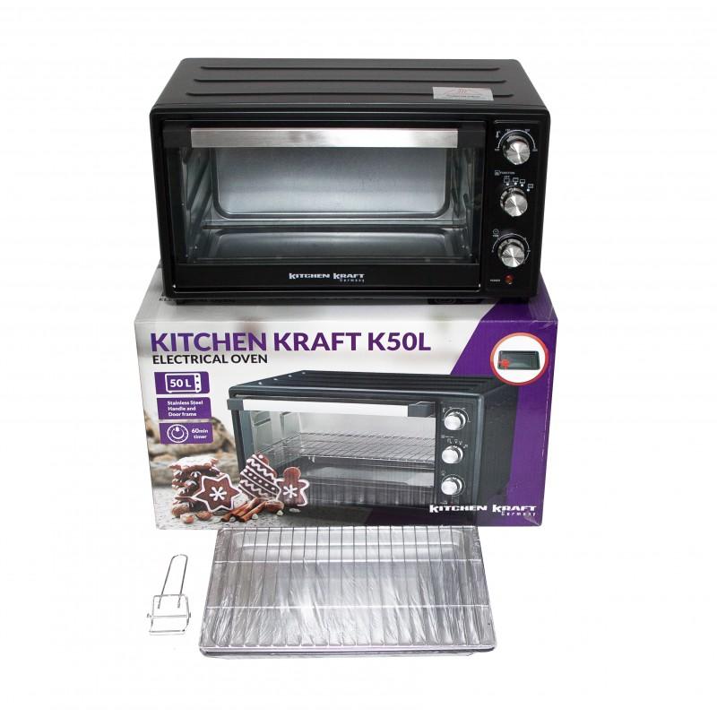Cuptor electric Kitchen Kraft K50L, 50 l, 2000 W, Alb photo 4