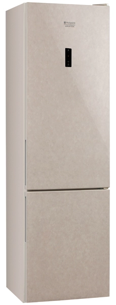 Холодильник с нижней морозильной камерой Hotpoint - Ariston HF 5200 M, 324 л, 200 см, A, Бежевый