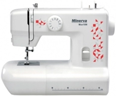 Швейная машина Minerva MAX10M, 10 программ, Белый с красным