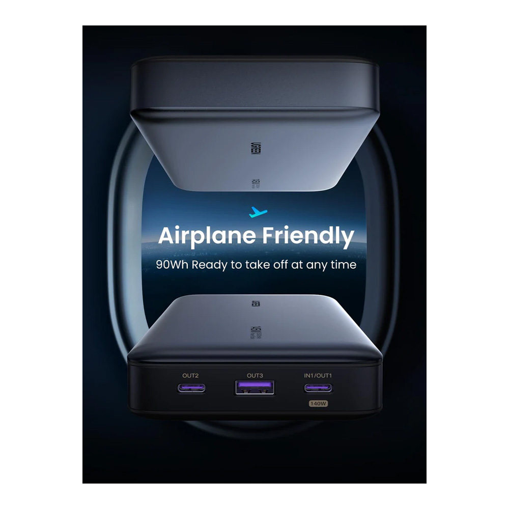 Внешний аккумулятор Ugreen Flight Approved PD3.1  25000mAh, 145W, Grey (90597A) photo 9