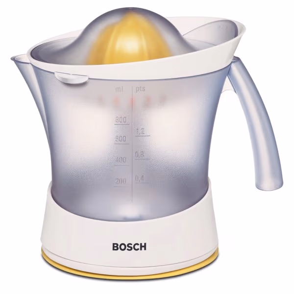 Storcator pentru citrice Bosch MCP3500, 0.8 l, 25 W, 1 trepte viteza, Alb cu orange