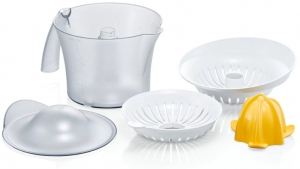 Storcator pentru citrice Bosch MCP3500, 0.8 l, 25 W, 1 trepte viteza, Alb cu orange thumbnav 2