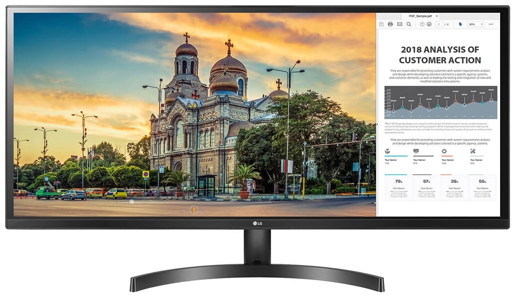 Monitor LG 34WK500-P / 34 inch / Full HD / 75 Hz photo 1 Monitor LG 34WK500-P / 34 inch / Full HD / 75 Hz photo 1