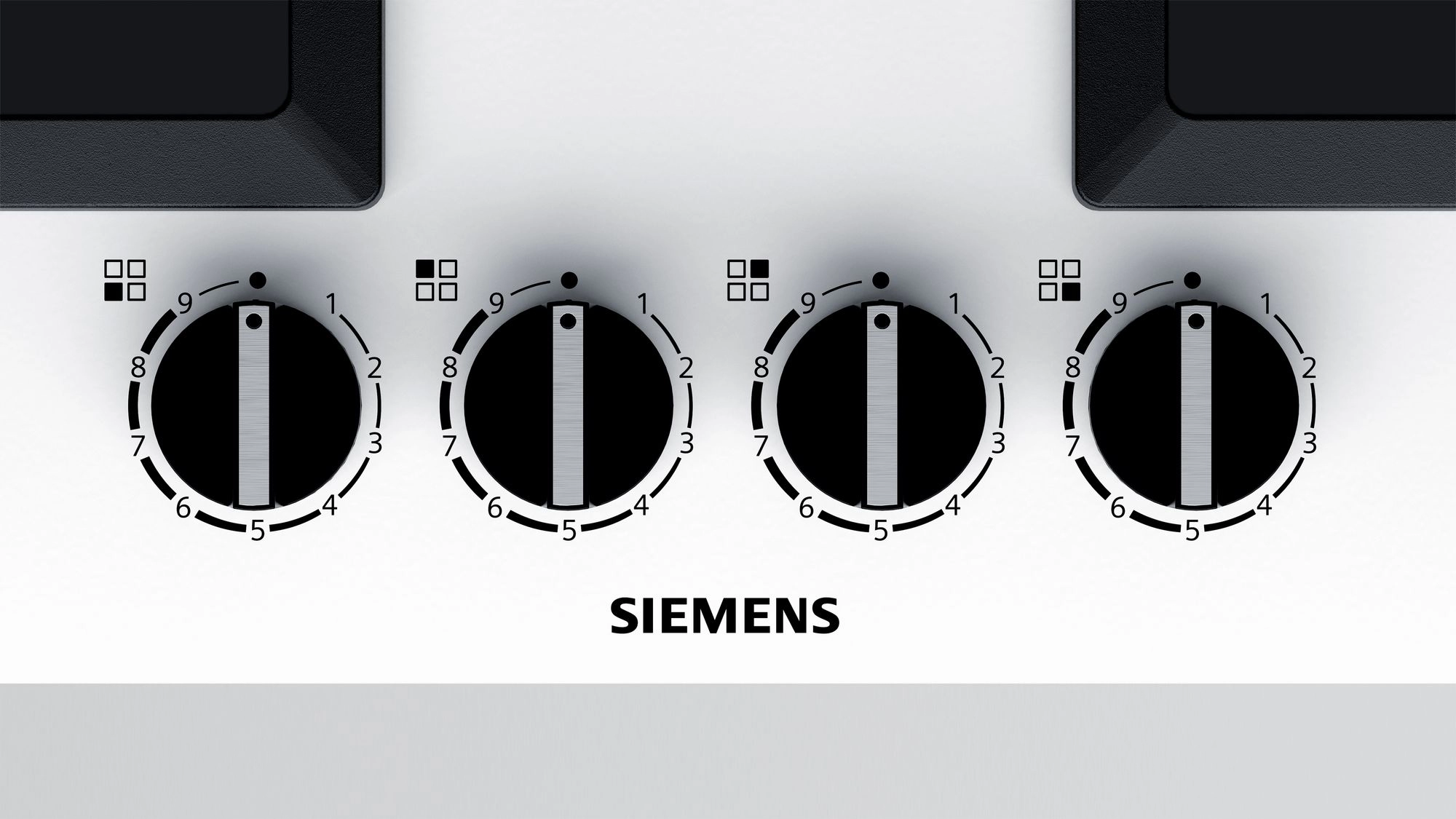 Встраиваемая  газовая панель Siemens EP6A2PB20R, 4 конфорок, Белый