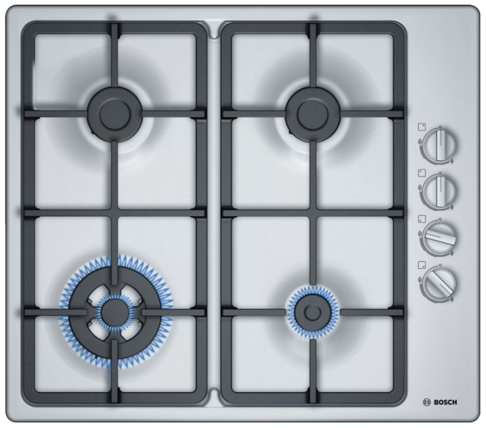 Встраиваемая газовая панель Bosch PBH6C5B90R photo 1 Встраиваемая газовая панель Bosch PBH6C5B90R photo 1