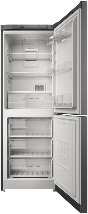 Frigider cu doua usi Indesit ITS4160S / 257 l / 167 cm / G / Gri photo 3