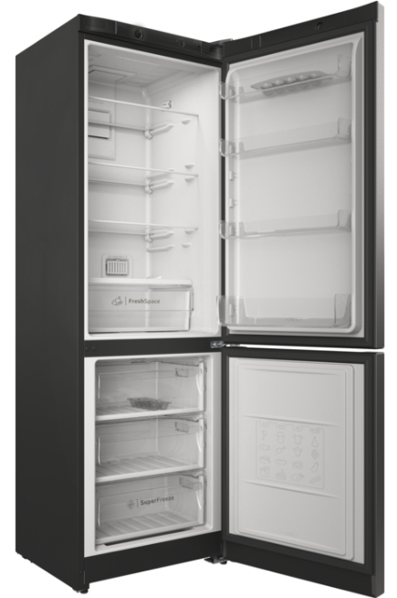 Frigider cu doua usi Indesit ITS4180S / 298 l / 185 cm / A / Gri photo 4