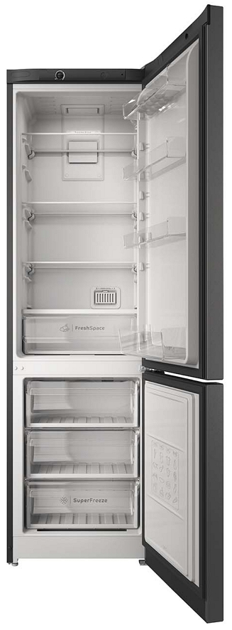 Frigider cu doua usi Indesit ITS4200S / 325 l / 200 cm / A / Gri photo 3