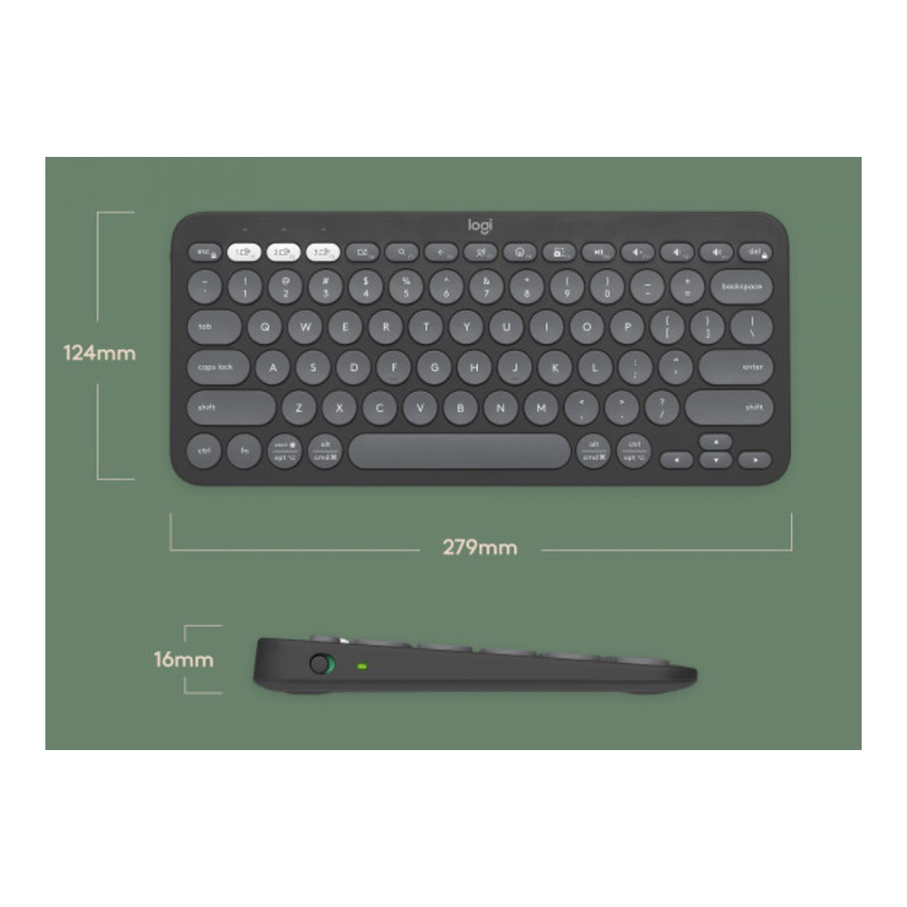 Клавиатура беспроводная Logitech Pebble Keys 2 K380s (920-011851) / Мембранная photo 5