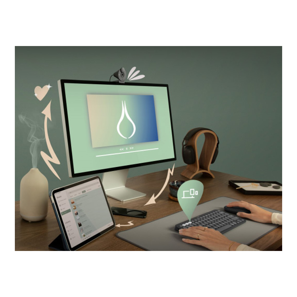 Клавиатура беспроводная Logitech Pebble Keys 2 K380s (920-011851) / Мембранная photo 6