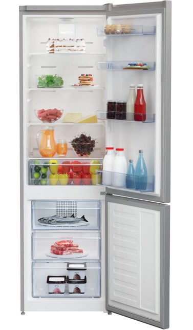 Frigider cu doua usi Beko RCNA305K20S / 305 l / 181 cm / A+ / Gri photo 3