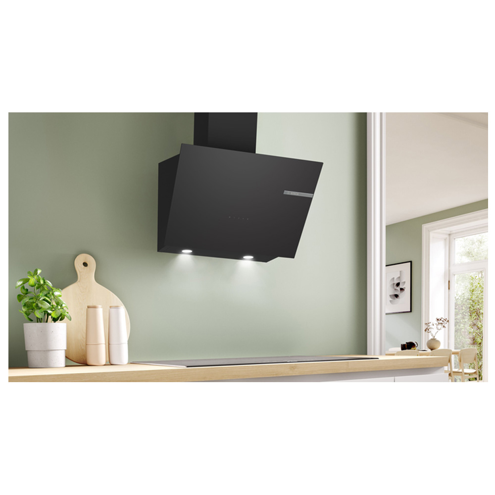 Hota Bosch DWK66PJ60T / Inclinata / Pina la 24 m.p / Negru photo 3