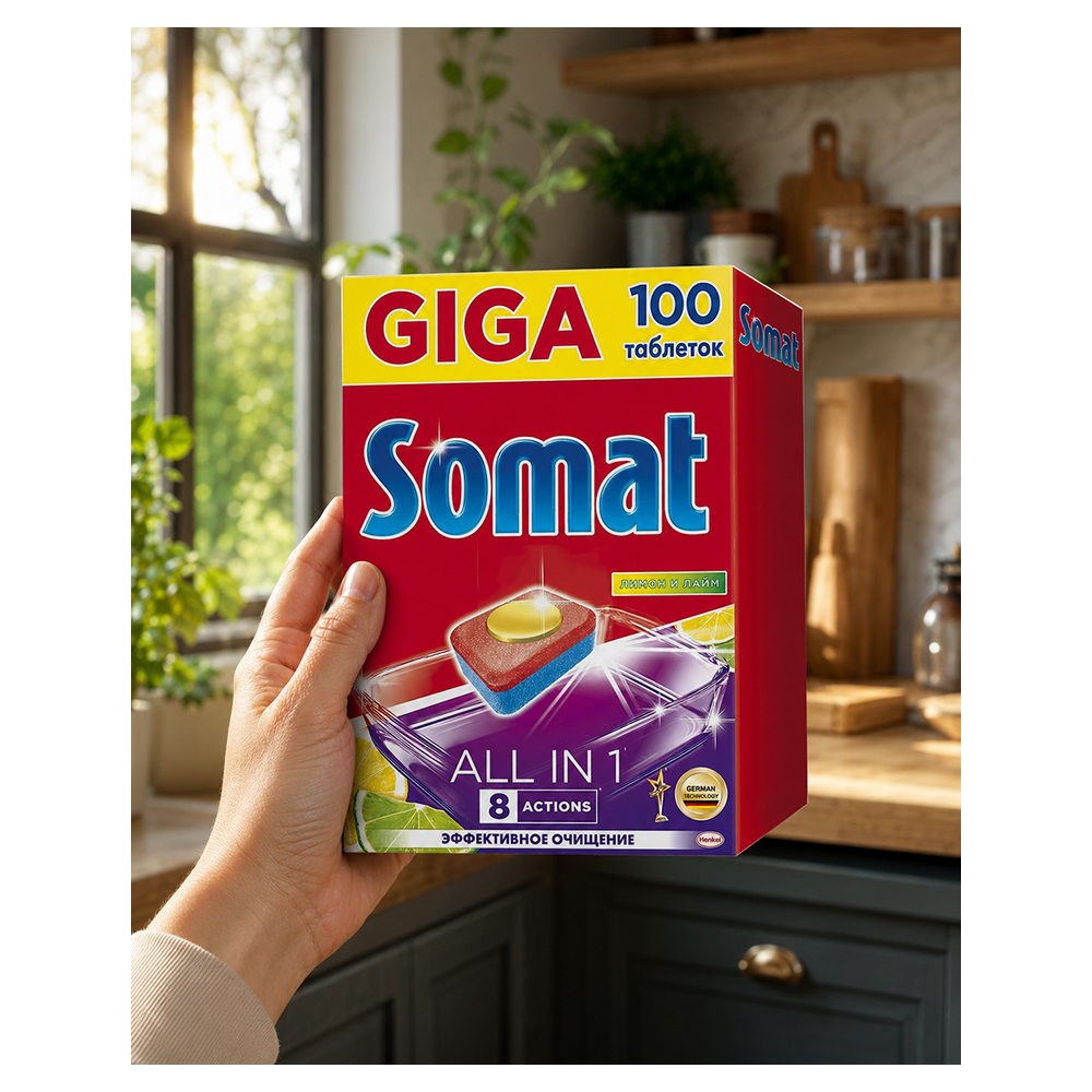 Таблетки для ПММ Somat SomatAllinOne100T photo 7