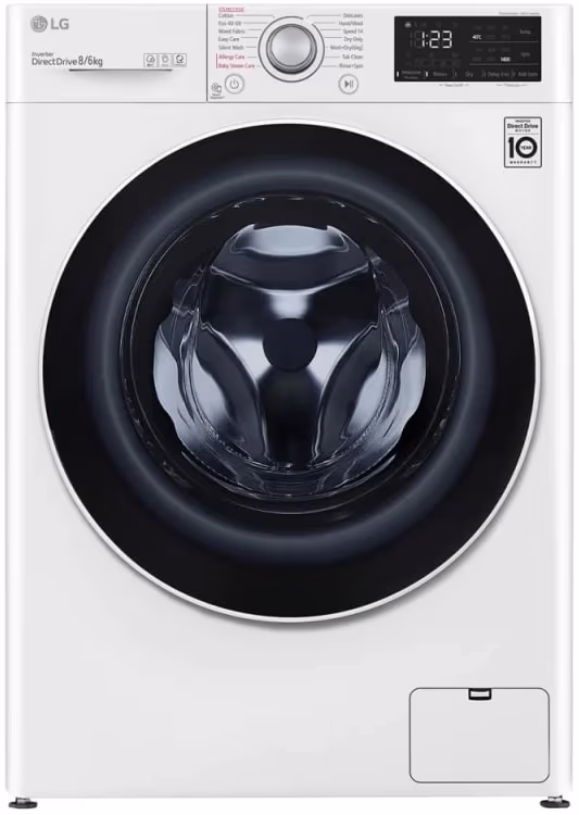 Стиральная машина с сушкой LG F4DV328S0U, 8 кг, 1400 об/мин, B, Белый