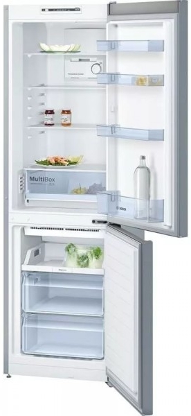 Холодильник двухдверный Bosch KGN36NL30U / 302 л / 186 см / A++ / Нержавеющая сталь photo 3