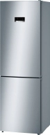 Холодильник с нижней морозильной камерой Bosch KGN36XL30U, 324 л, 186 см, A++, Серебристый