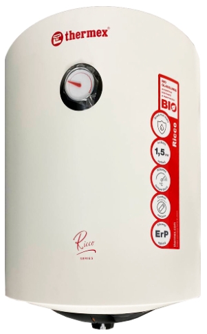 Водонагреватель накопительный вертикальный Thermex Ricco50V / 50 л / Белый photo 1