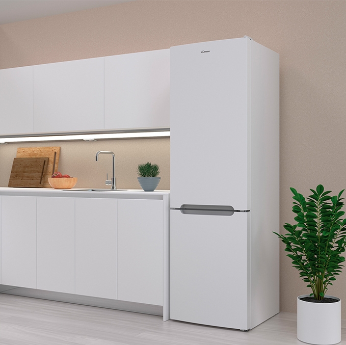 Frigider cu doua usi Candy CCRN 6200W / 370 l / 200 cm / A / Alb photo 2