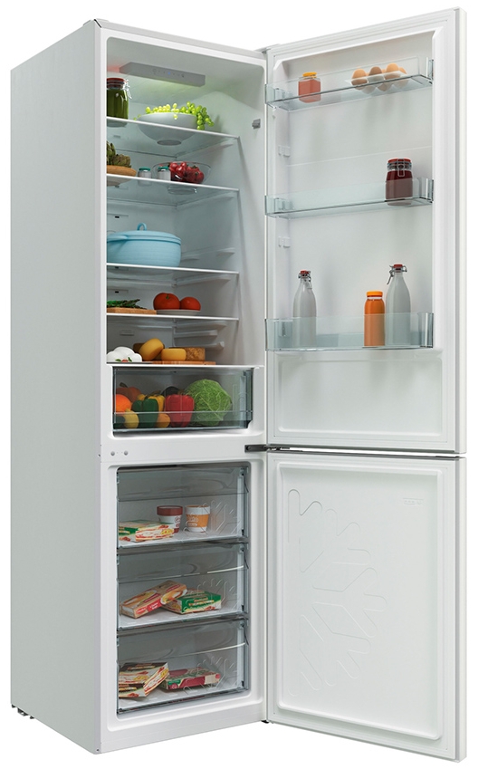 Frigider cu doua usi Candy CCRN 6200W / 370 l / 200 cm / A / Alb photo 4
