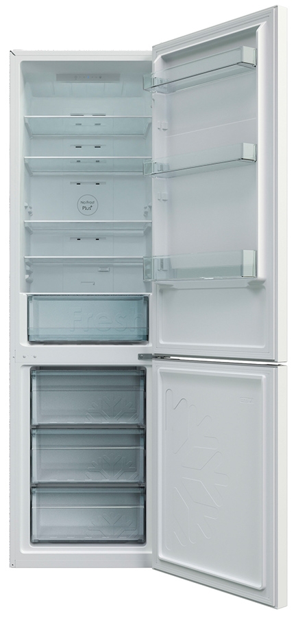Frigider cu doua usi Candy CCRN 6200W / 370 l / 200 cm / A / Alb photo 5