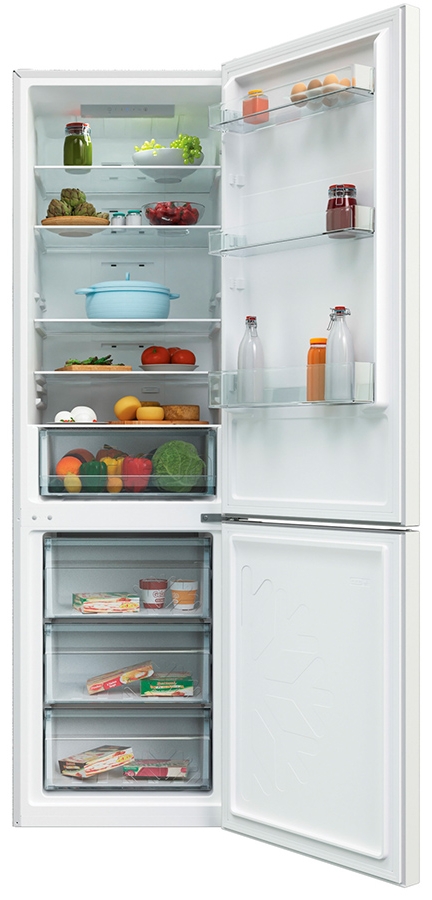 Frigider cu doua usi Candy CCRN 6200W / 370 l / 200 cm / A / Alb photo 8