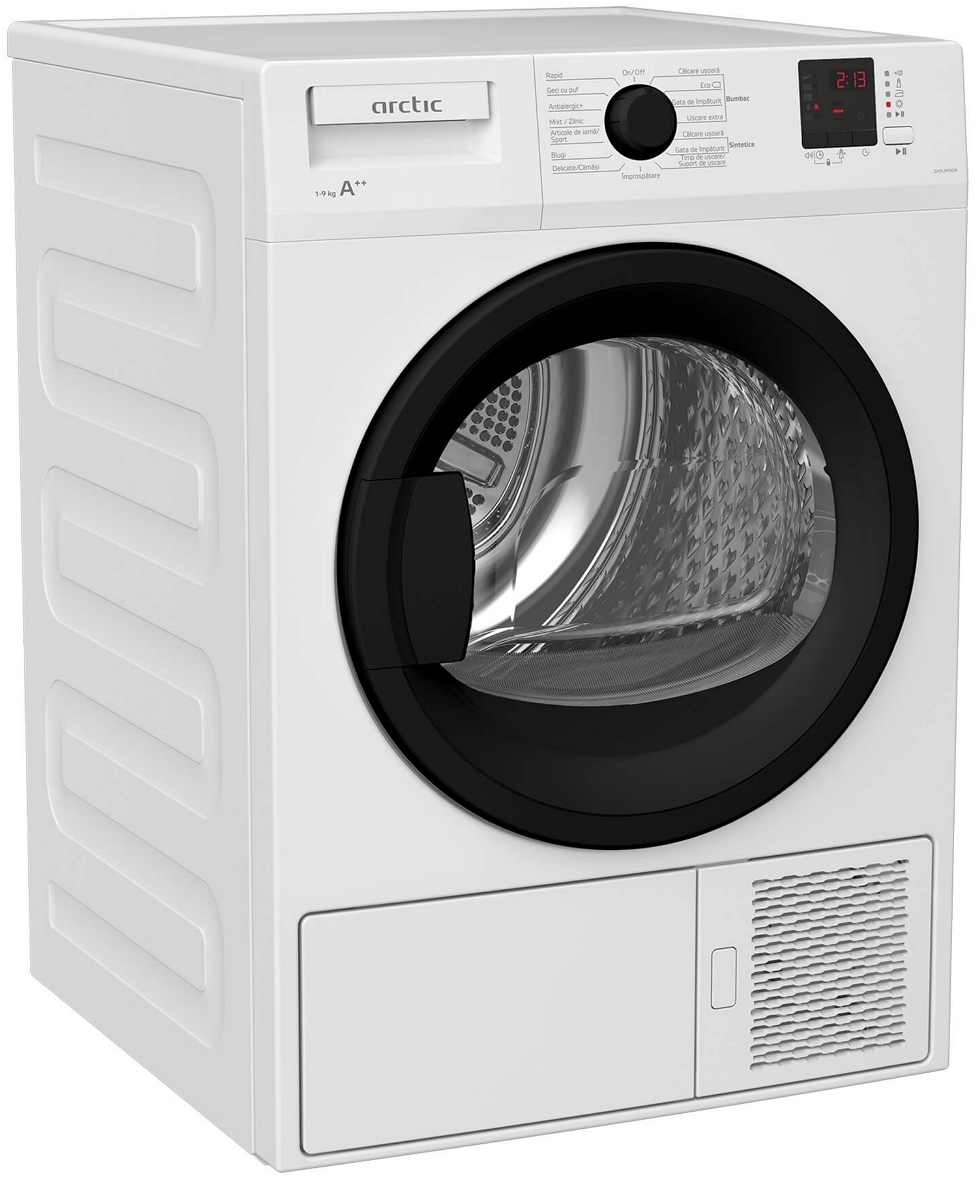Masina de uscat rufe Arctic DAPLH930W / 9 kg / A++ / Alb photo 2