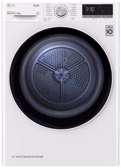 Masina de uscat rufe LG DC90V5V0W, 9 kg, A++ 